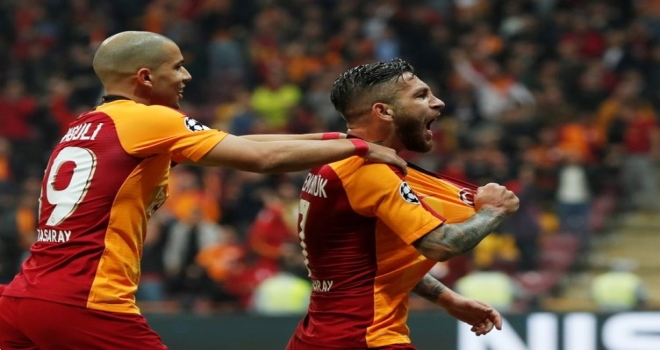 Galatasaray - Club Brugge maçından kareler