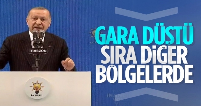 Cumhurbaşkanı Erdoğan, yeni harekatların sinyalini verdi